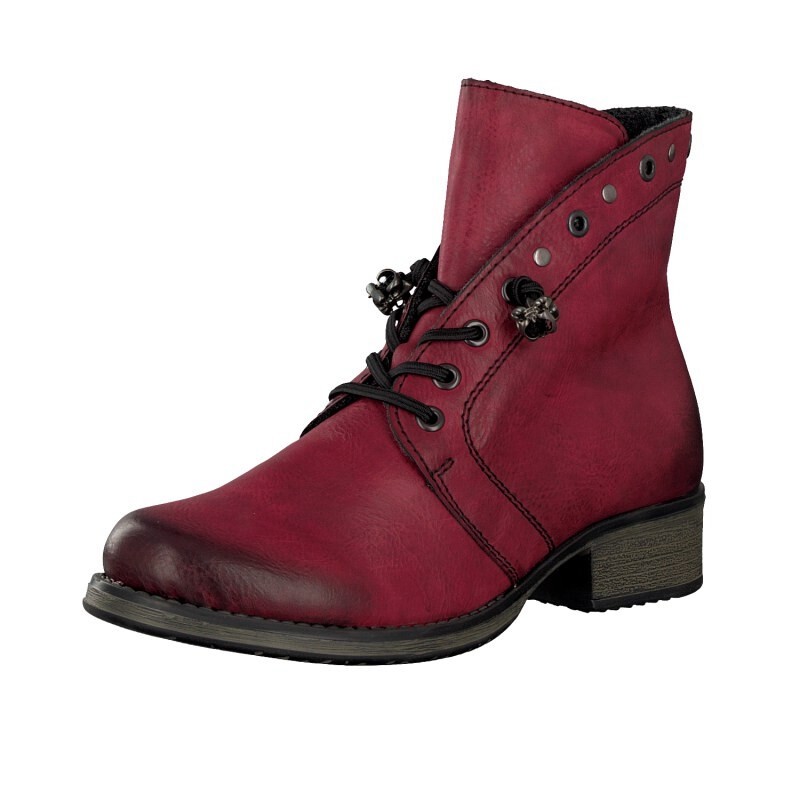 Damske Cizmy Rieker Y9730-35, Červené